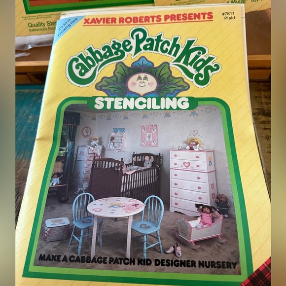 Set of 3 Cabbage Patch Kids Stencil Set, great Vintage Lot! - Picture 4 of 7